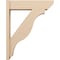Ekena Millwork 8-in W x 32-in D x 40-in H Funston Slat Rough Cedar Woodgrain TimberThane Outlooker, Primed Tan OUTUR080X32X40FST24RCPR - alternate 4